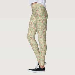 Leggings Motif d'hexagone de sud-ouest d'étape   de Geo de