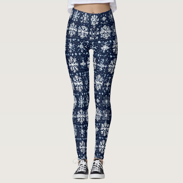 Leggings Motif d'hiver (Devant)