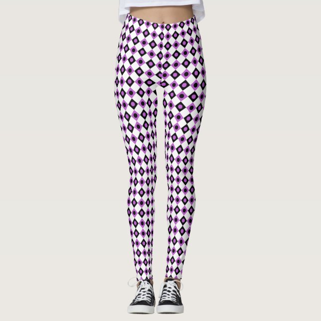Leggings Motif diamant #92-1 (Devant)