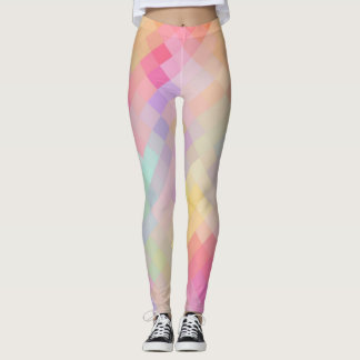 Leggings Motif diamant moderne géométrique coloré #13