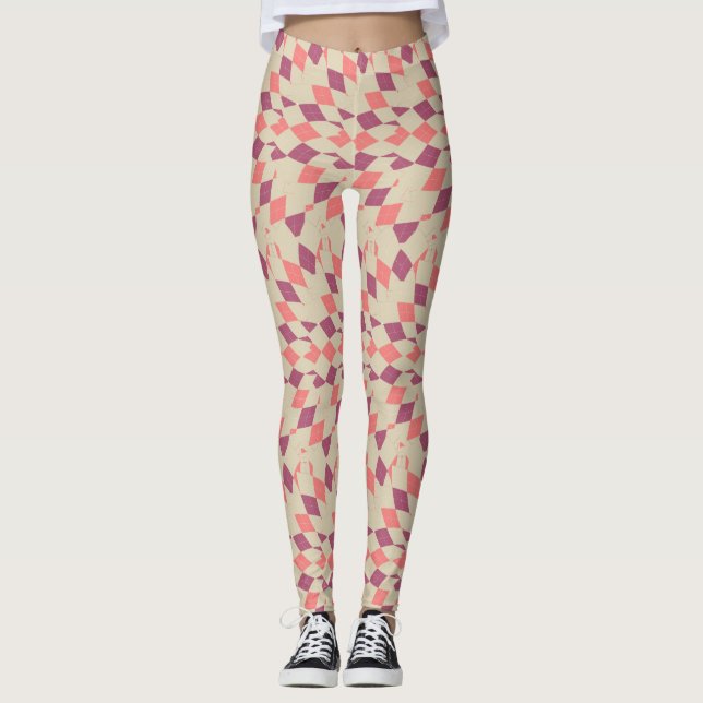 Leggings Motif Diamond Swirl (Devant)
