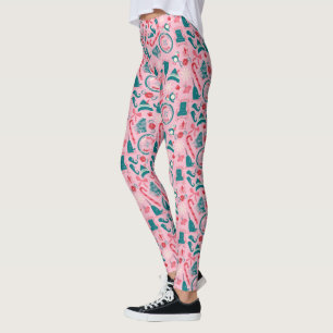 Leggings Motif d'icône encadrée Elf Holiday