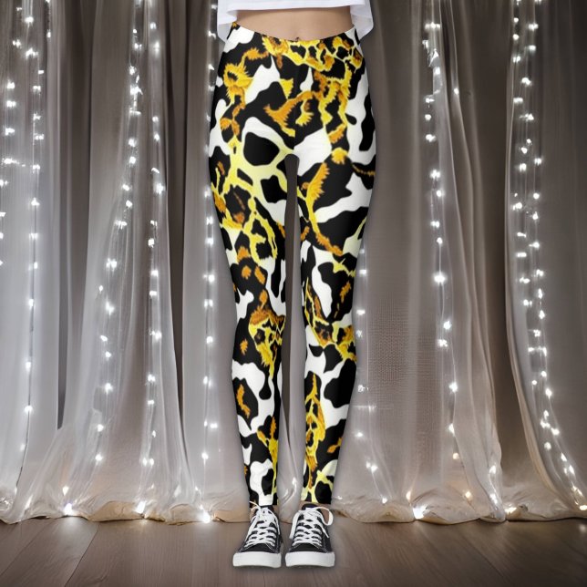 Leggings Motif d'impression Leopard et Zebra Fur (Créateur téléchargé)