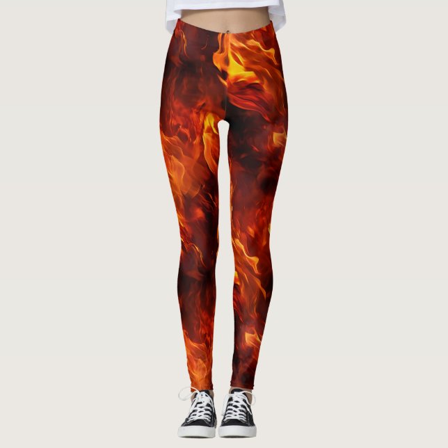Leggings Motif d'incendie (Devant)