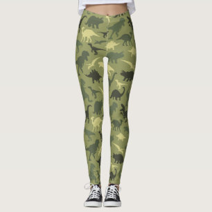 Leggings Motif Dinosaure, Silhouette Dinosaure, Dino Vert