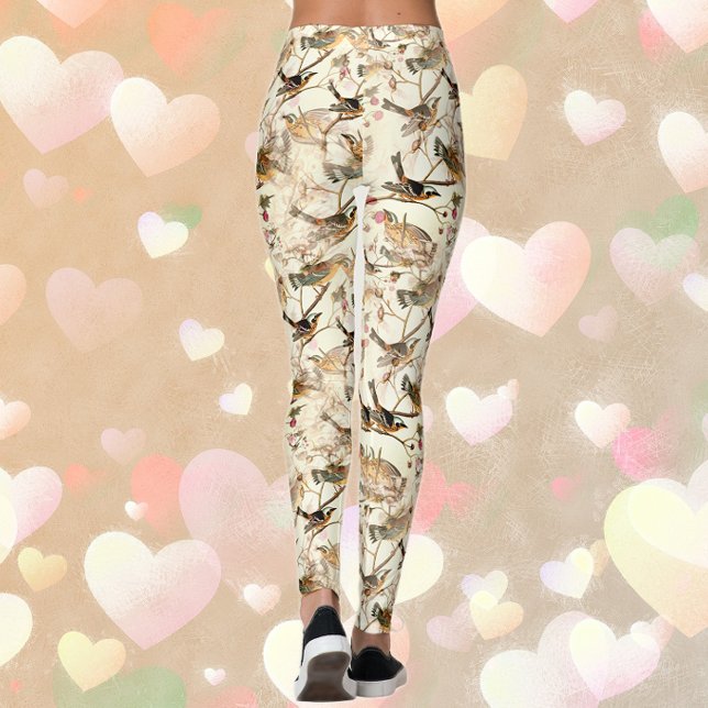 Leggings Motif d'oiseau chanteur (Créateur téléchargé)