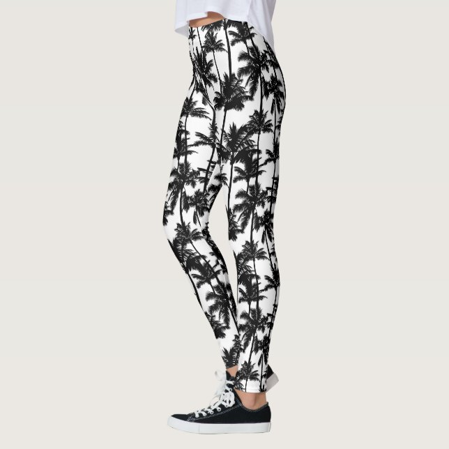 Leggings Motif d'ombre Palm Tree (Gauche)