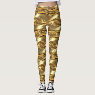 Leggings Motif doré captivant