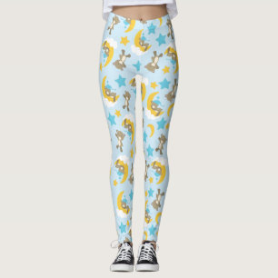 Leggings Motif D'Ours, Mignonnes Ours, Nounours, Étoiles