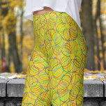 Leggings Motif du chaos cyclique jaune vif<br><div class="desc">Gras et imparable : Faites une déclaration avec ces leggings vibrants du Cyclic Chaos ! La motif accrocheuse ajoute une touche excitante à votre garde-robe, tandis que le confort de l'ajustement les rend parfaits pour les vêtements actifs et les sorties décontractées. Que vous soyez en train de travailler ou de...</div>