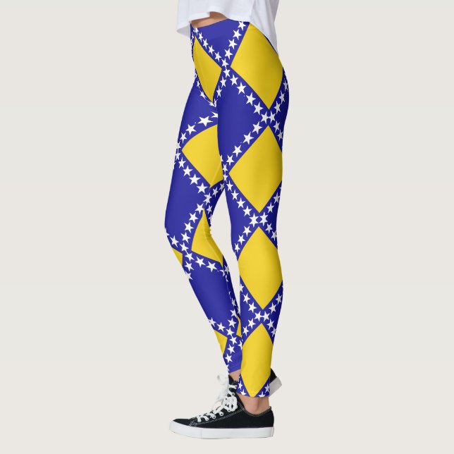 Leggings Motif du drapeau de Bosnie (Gauche)
