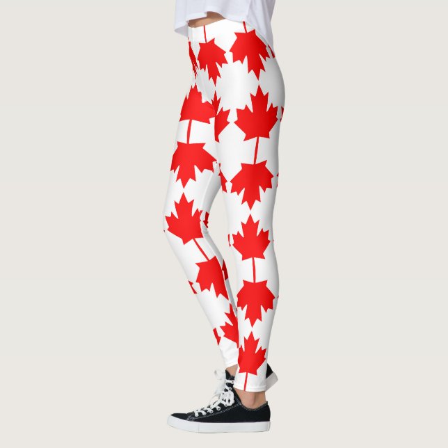 Leggings Motif du drapeau du Canada (Gauche)
