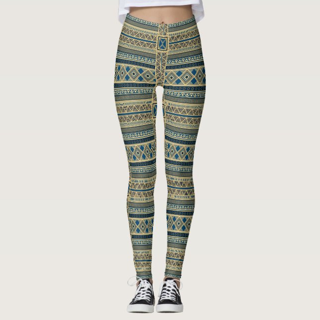 Leggings Motif du Mali africain (Devant)