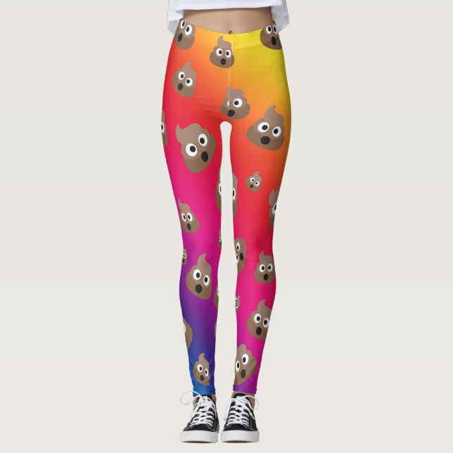Leggings Motif Emoji Casse-Ciel (Devant)