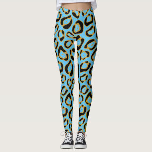 Leggings Motif Empreinte de léopard social