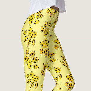 Leggings Motif Empreinte de patte Leopard