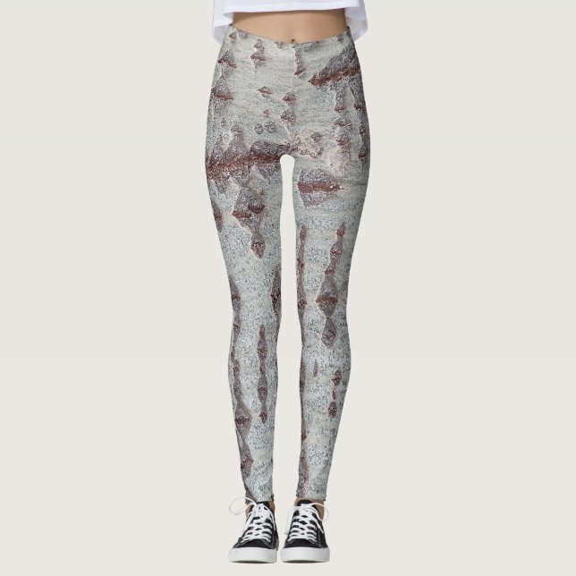 Leggings Motif en bois écorce (Devant)