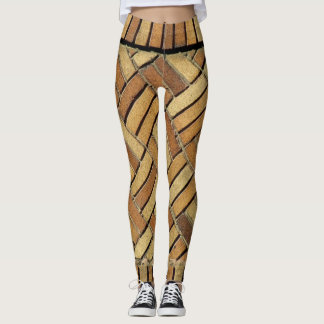 Leggings - Motif en brique tissé