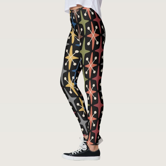 Leggings Motif en forme d'étoile de style moderne du milieu (Gauche)