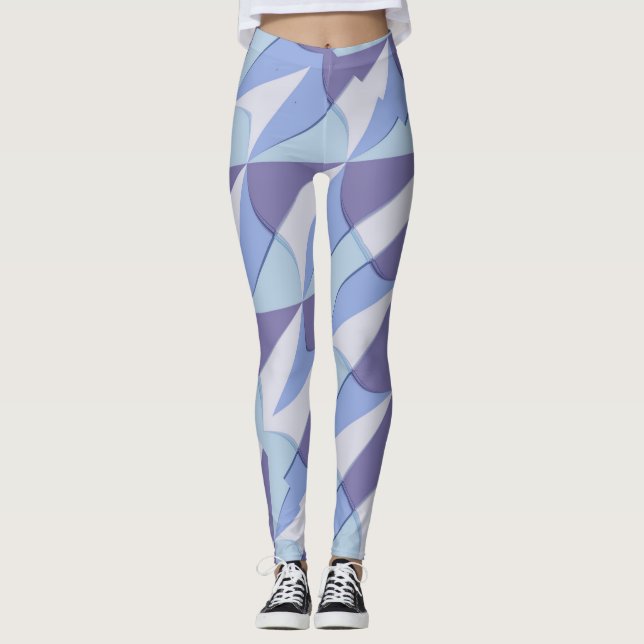 Leggings motif en mosaïque (Devant)