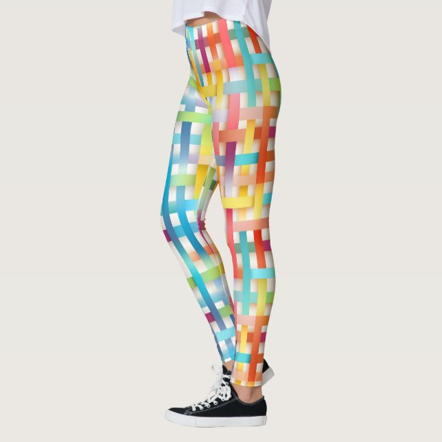 Leggings Motif en panier coloré (Gauche)