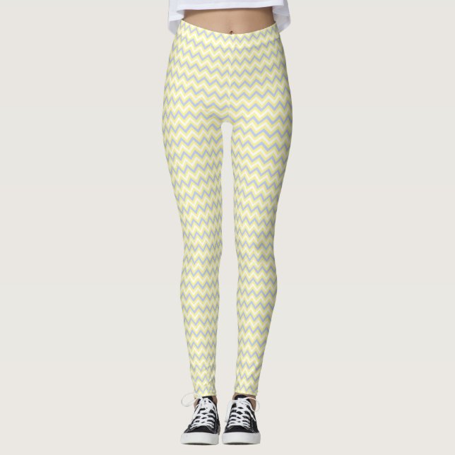 Leggings Motif en pastel de Chevron (Devant)