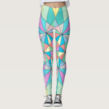 Motif étoile triangle mosaïque pastel rétro coloré