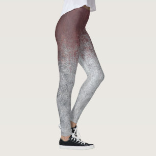 Leggings Motif fantaisiste de fleurs sauvages à l'aquarelle