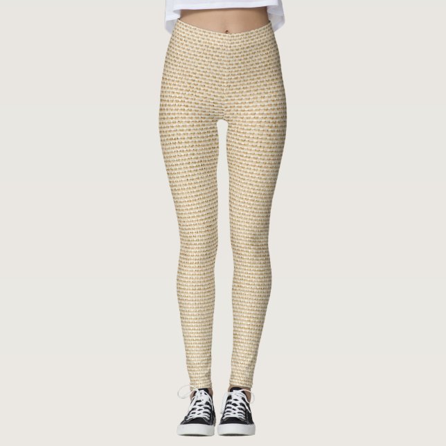 Leggings Motif Faux burlap (Devant)