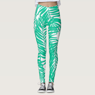 Leggings motif feuille