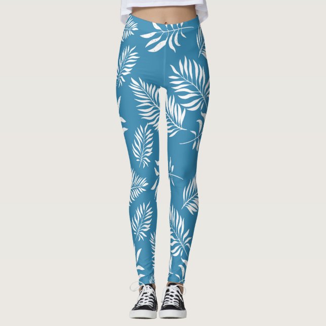 Leggings Motif feuille 13 (Devant)