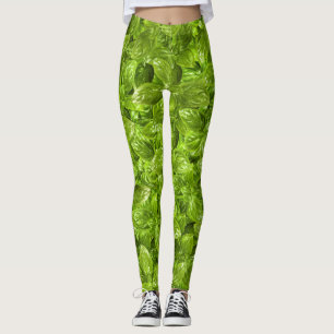 Leggings Motif Feuille Basil