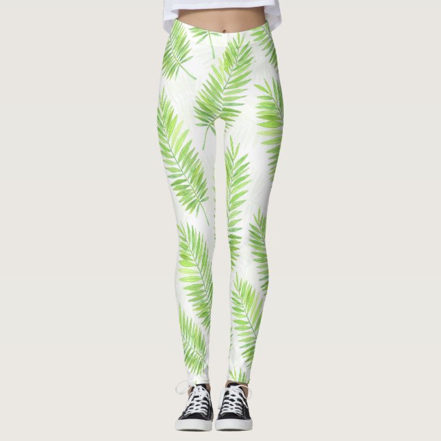 Leggings Motif feuille Palm (Devant)