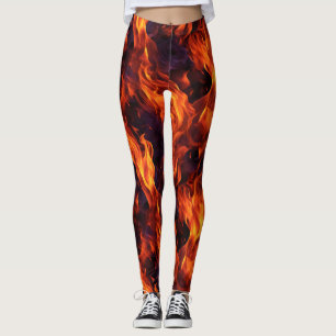 Leggings Motif Flames