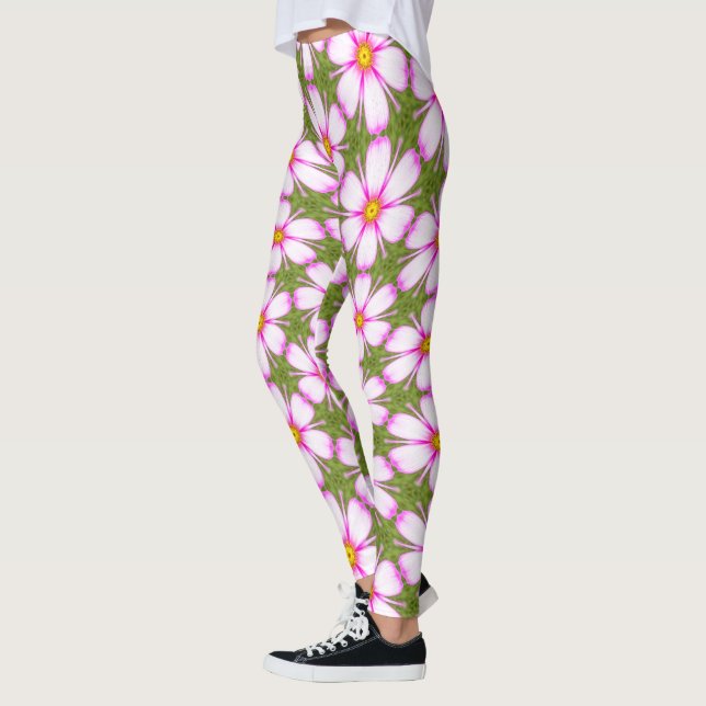 Leggings Motif Fleurs Cosmos (Gauche)