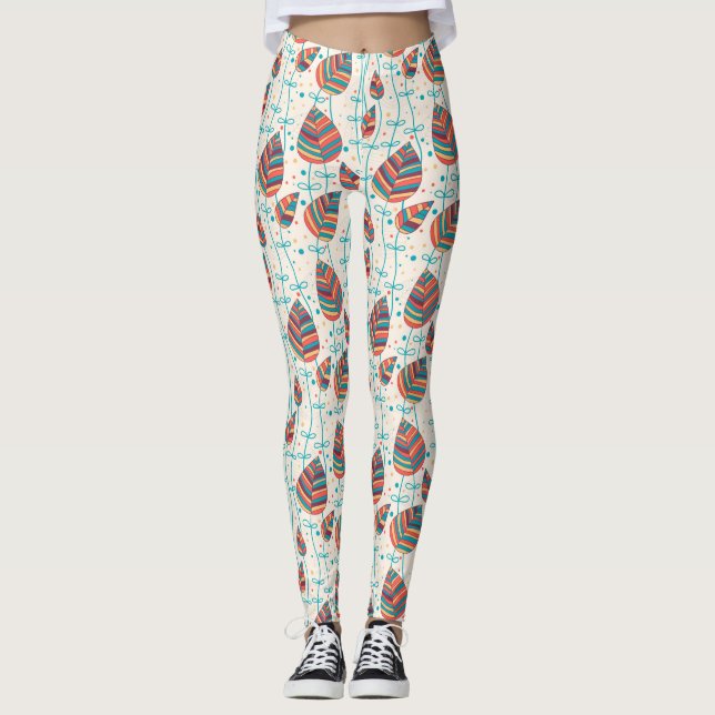 Leggings Motif floral 5 (Devant)