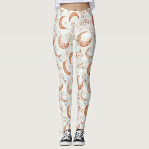Leggings Motif floral céleste (3)