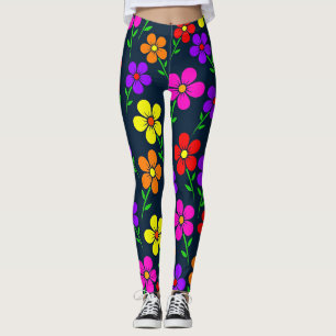 Leggings Motif floral coloré