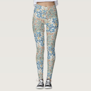 Leggings Motif floral de géranium sauvage Art nouveau vinta