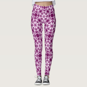 Leggings motif floral de victorian
