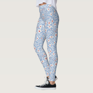 Leggings Motif floral du bois