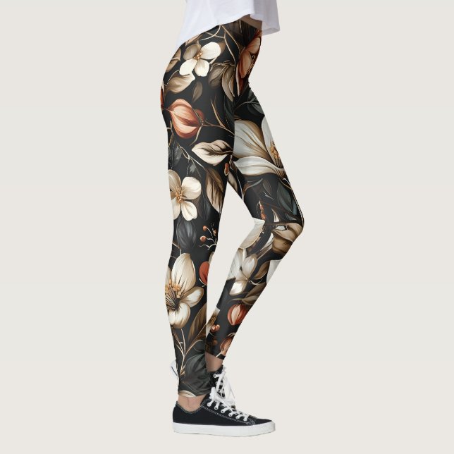 Leggings 🌸 Motif floral élégant et intemporel 🌸 (Droite)