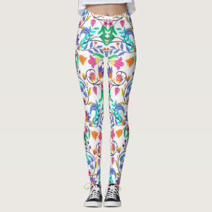 Leggings Motif floral exotique coloré