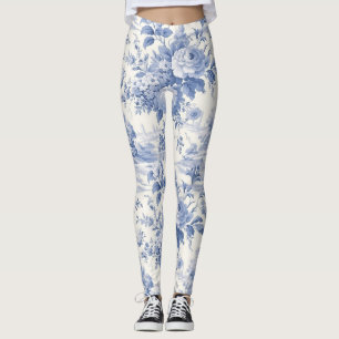 Leggings motif floral français