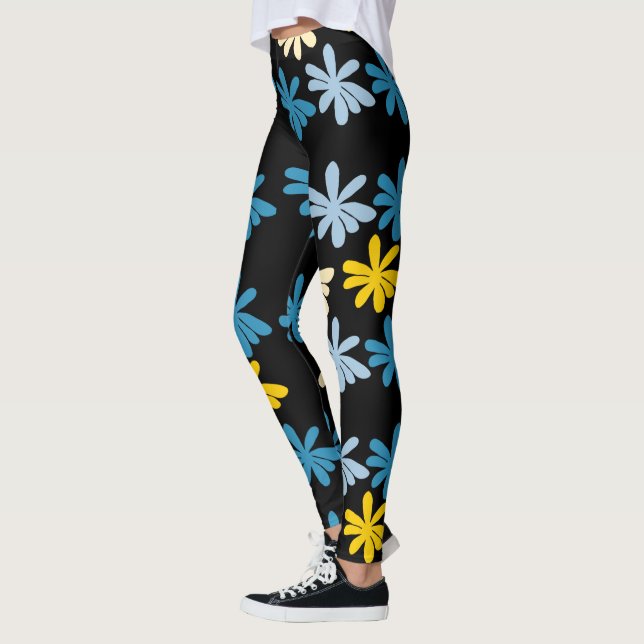 Leggings Motif floral grandes fleurs  (Gauche)