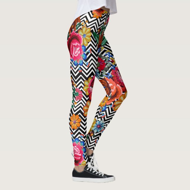 Leggings Motif floral japonais  (Droite)