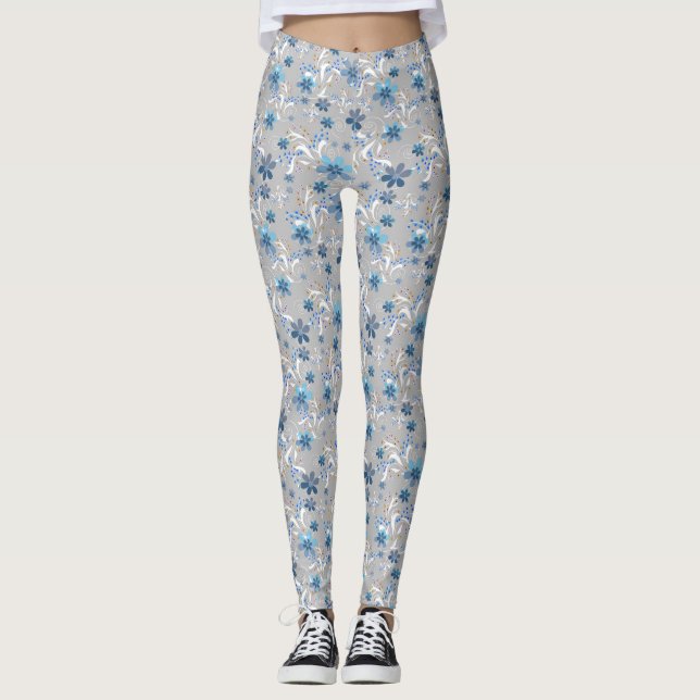 Leggings Motif floral mignon, fleurs, motif floral (Devant)