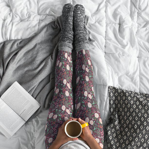 Leggings Motif floral moderne de Noël