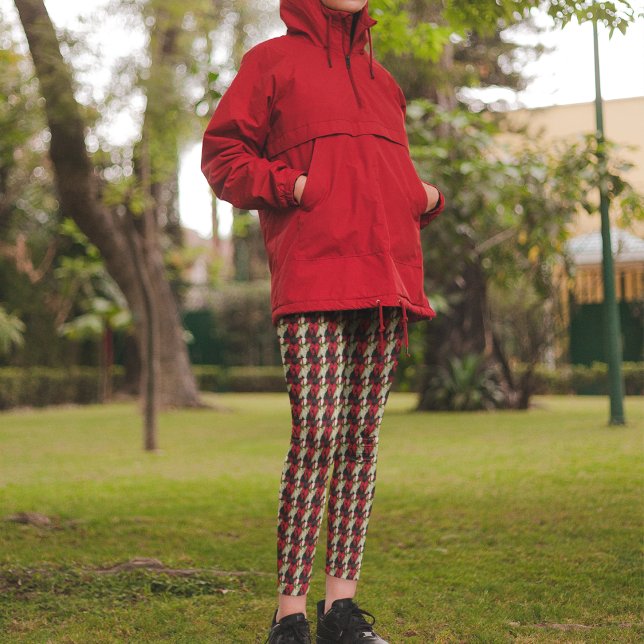 Leggings Motif Floral Poinsettia Varié (In Situ)