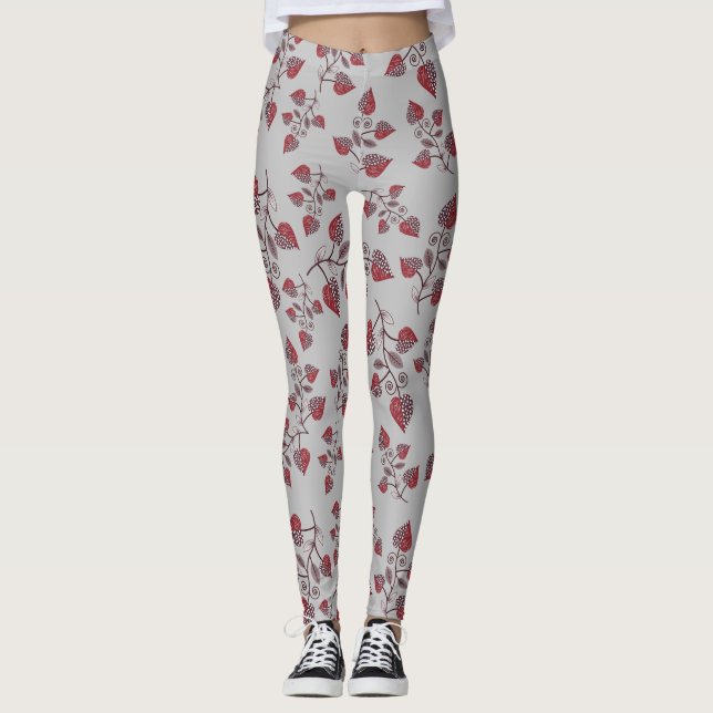 Leggings Motif Floral sans transparence (Devant)